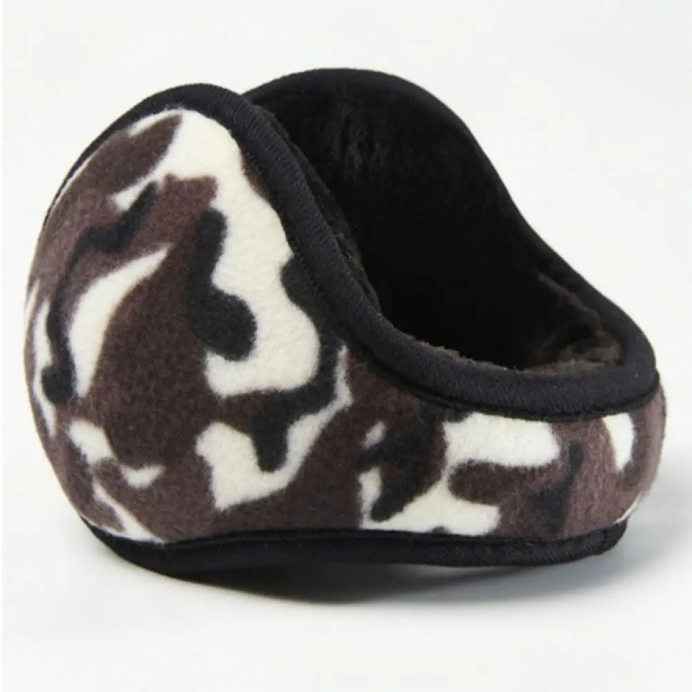 Adjustable Mens Foldable Ear Warmers Thickened Fleece Earmuffs Windproof Thermal Cold Protection For Winter Outdoor