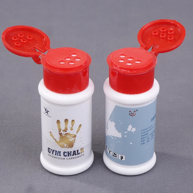 Polvo de magnesio deportivo de 60 ml para manos, absorbe el sudor, antideslizante, para fitness, levantamiento de pesas y escalada.