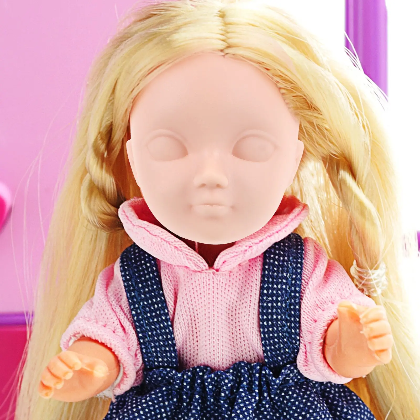 10 個ドレスアップヘッド作成用品ヘッド工芸品リボーン人形アクセサリーおもちゃクリエイティブプラスチック装飾子供ぬいぐるみ