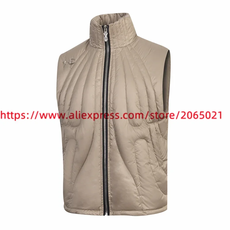 Thug Club Sleeveless Vest Bread Down Jacket Parkas Men Women Star Moon Metal Outerwear Cost