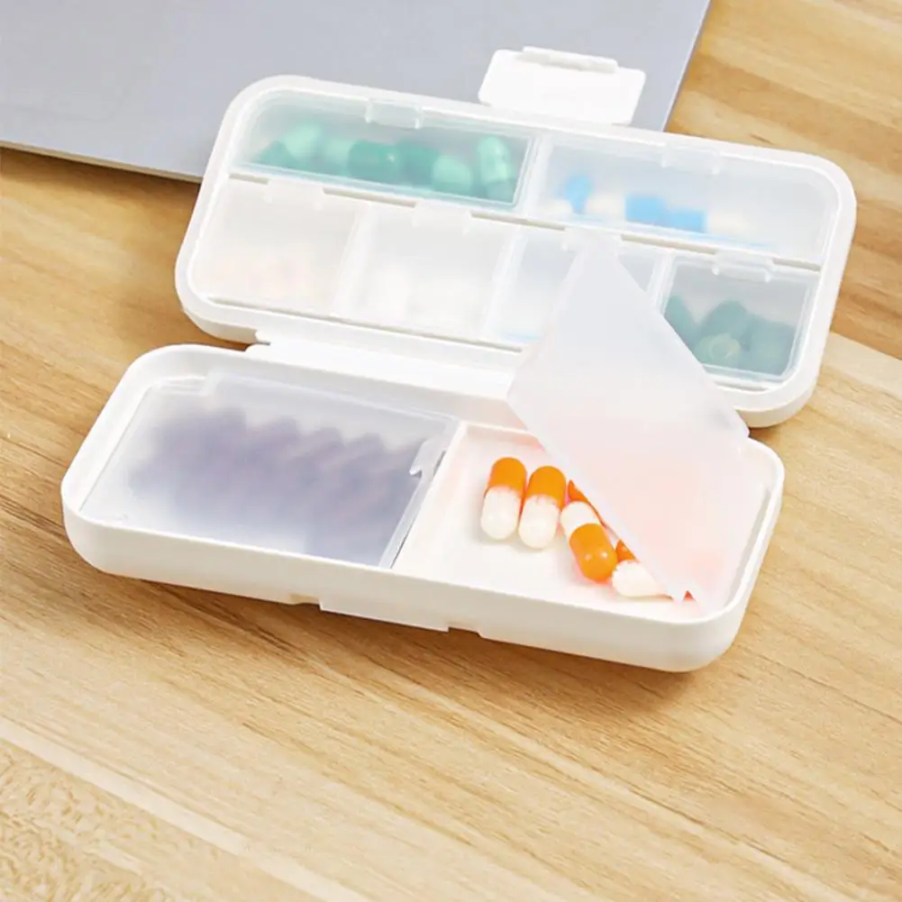 NEW High-end 8 Compartments Travel Pill Organizer Pocket Daily Pill Case Pill Box For Pills/Vitamin/Fish Oil/Supplements