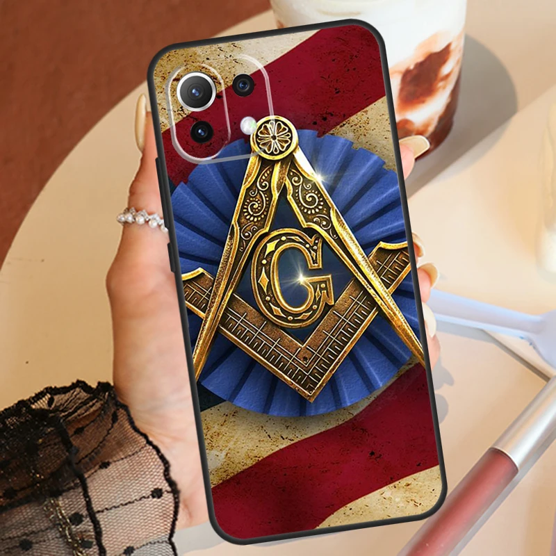 Freemasonry Logo Symbol Case For POCO X3 X5 F5 Pro M5 M5s F4 X4 GT F3 Xiaomi 11T 12T 13T 13 Pro 12 Lite 12X Coque