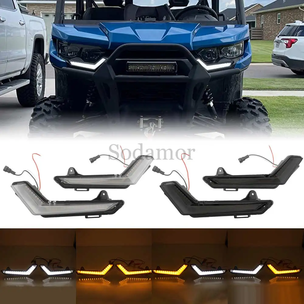 

Motorcycle ATV LED Front Accent Light Turn Signal Lamps For Can-Am Defender 2020-2025/Can-Am Defender Max 2020-2025
