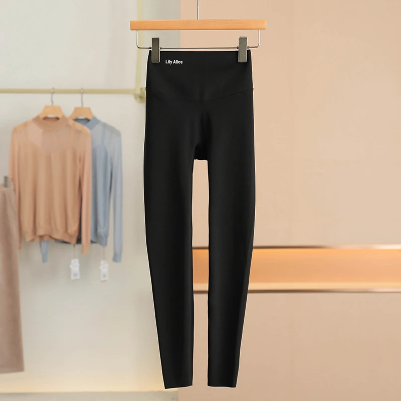 Elastische Yoga-Hose mit hoher Taille für Damen, schmale Passform, Ark Skin Boting, Freizeithose, Bauchkontrolle, hochelastisches Nylongewebe