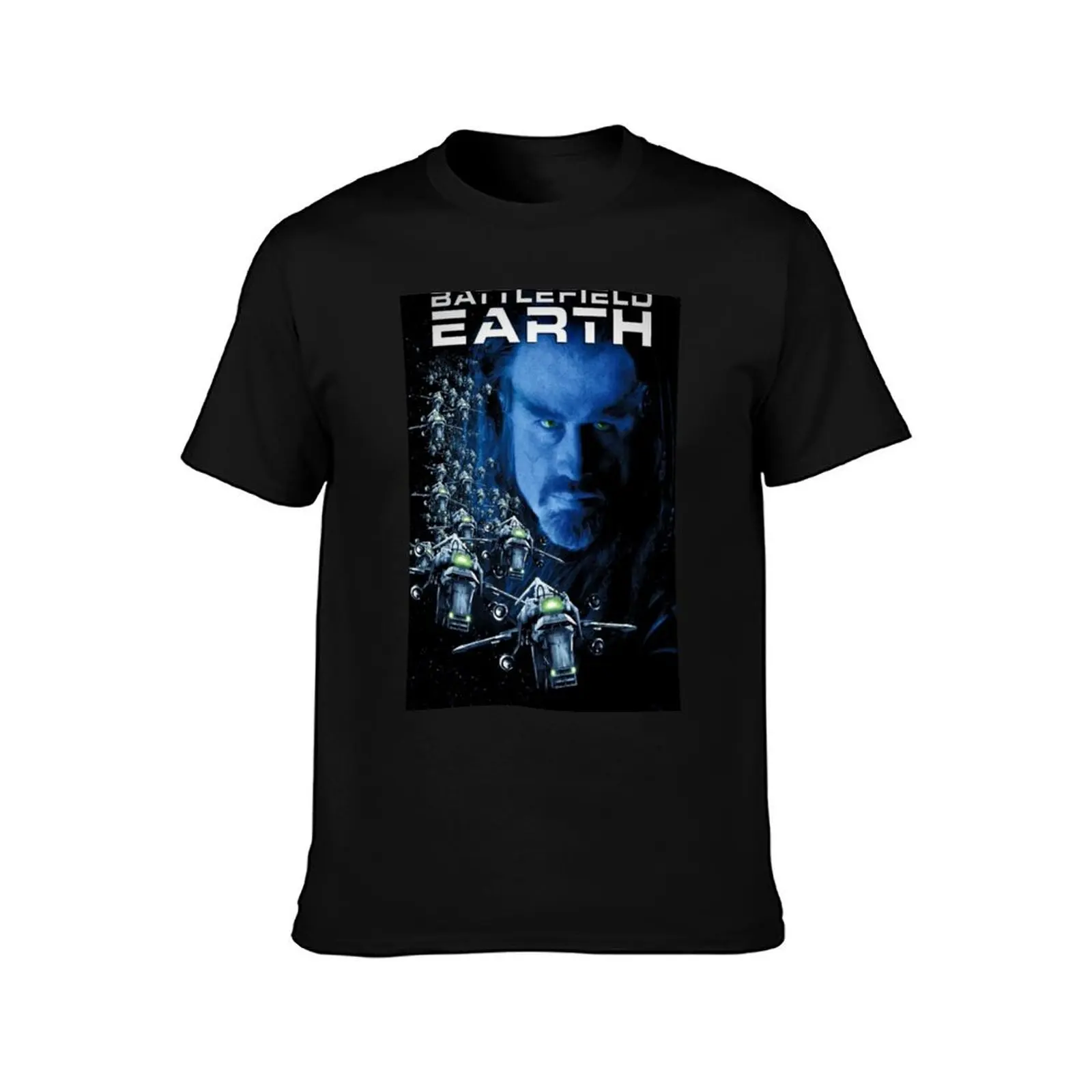Battlefield Earth by John Travolta Movie Poster T-Shirt Work Wear Lightweight Tee