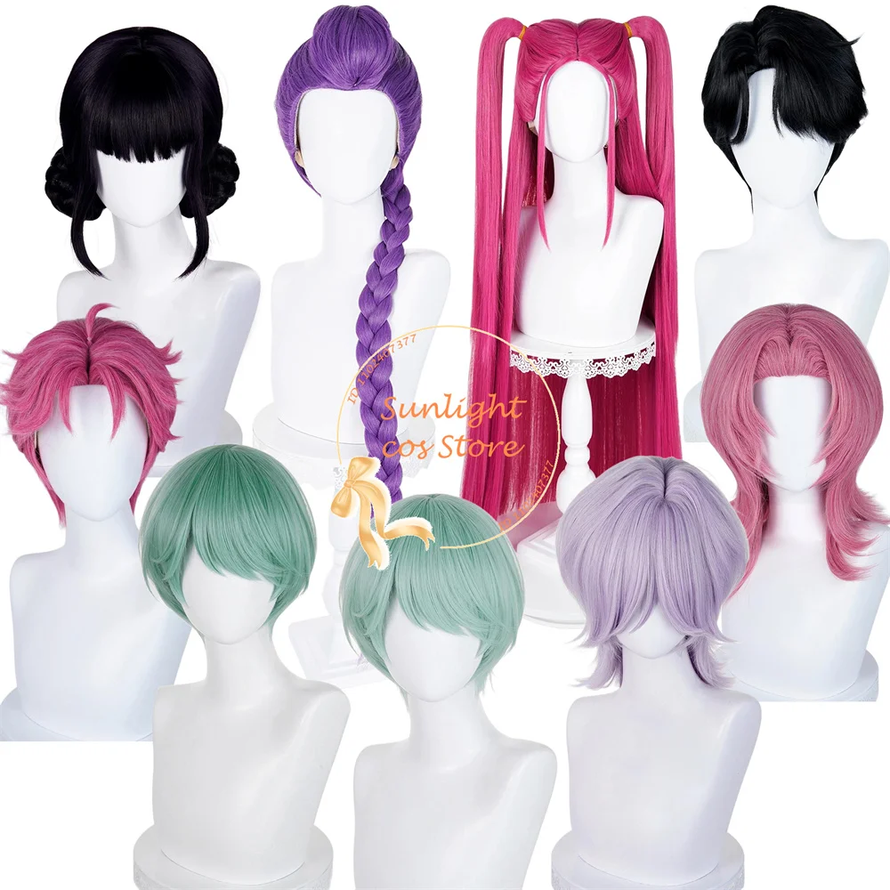 

Rumi Mira Zoey Cosplay Wig Jinu Baby Abby Mystery Romance Anime Cosplay Wig Heat Resistant Synthetic Wigs For Halloween Wigs