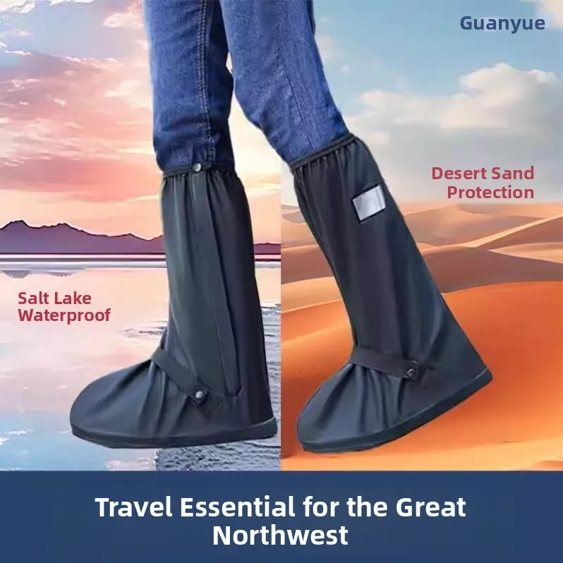 desert-sandproof-high-top-shoe-covers-waterproof-hiking-boots-for-qingganshan-ring-line-tour-in-northwest-china-salt-lake-tea
