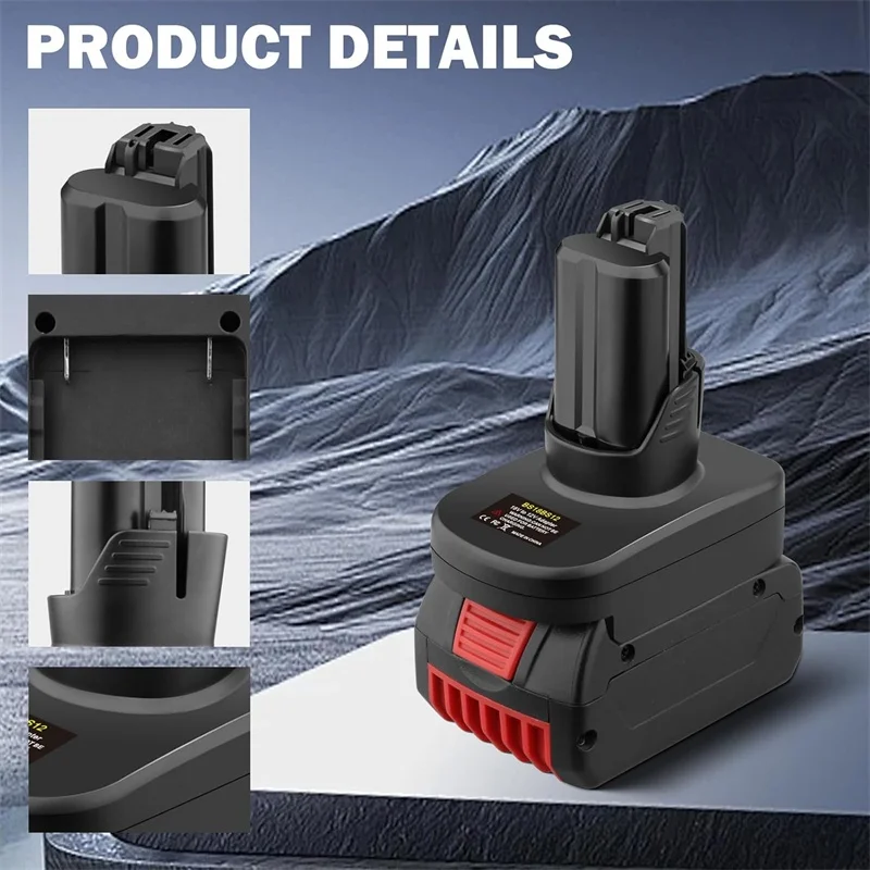 محول محول البطارية لبطاريات Bosch 18V GBA تحويل إلى أدوات الطاقة اللاسلكية Bosch 10.8V و12V GPA