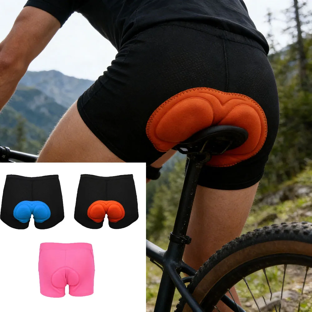 Cycling Shorts Breathable Mesh Cycling Underwear Sponge pad or silicone pad Shockproof  Bike MTB Road Bike Underwear Man Shorts
