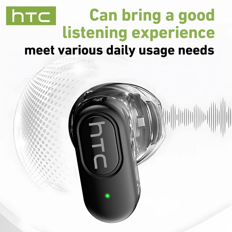 Auriculares Traductor de Idiomas 2026 con Sonido Envolvente HTC NE51, Auriculares de Traducción por IA, Intraaurales Deportivos con Ajuste Seguro para Correr y Gimnasio