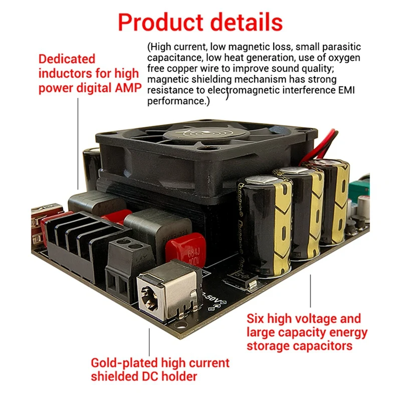 ZK-3002T Bluetooth Digital Power Verstärker Bord 300WX2 2,0 Kanal Stereo Hifi Vorverstärker TPA3225 Subwoofer Einfache Installation B