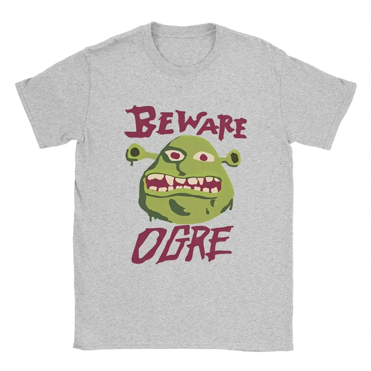 Classic Movie Beware Ogre Shreks Graphic T Shirts for Woman Nostalgia Comics Funny T-Shirt Shrekk Is Love Shrekk Is Life Tees