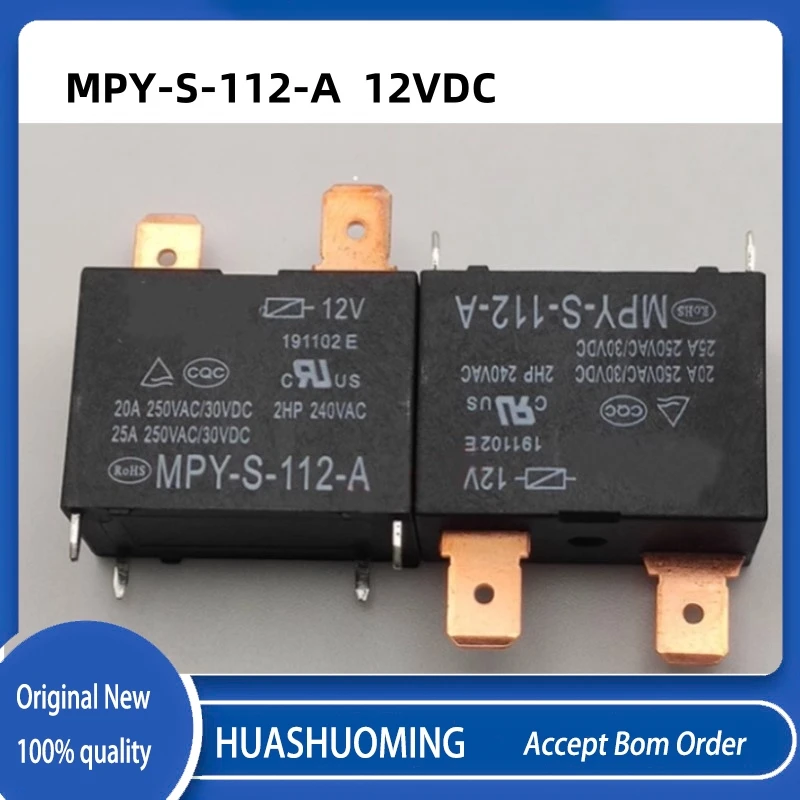 

10Pcs/LOT NeW MPY-S-112-A 12VDC 4PINS 25A DC12V 12V