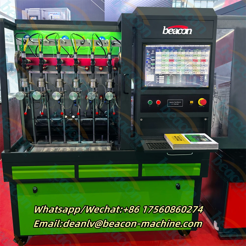 CR718D Testing Equipment Common Rail Fuel Injector Tester With 6-Channel Test Bench