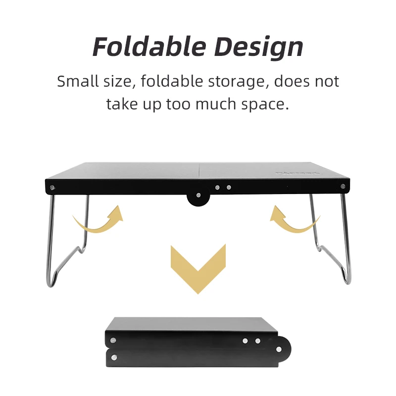 PACOONE Folding Table Outdoor Portable Tea Coffee Tables  Ultralight Garden Picnic Camping Mini Table Aluminum Alloy Small Table