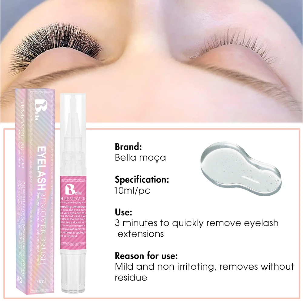 10PCS Eyelash Glue Remover 5g Lashes Glue Remover Eyelash Extension Glue Remover No Irritating Quick Unloading Adhesive Makeup