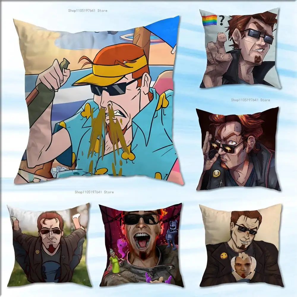 

The P-Postal D-Dude Customizable Anime Celebrity Merchandise All-Match Printed Pillow Case Sofa Office Room Decoration Protector
