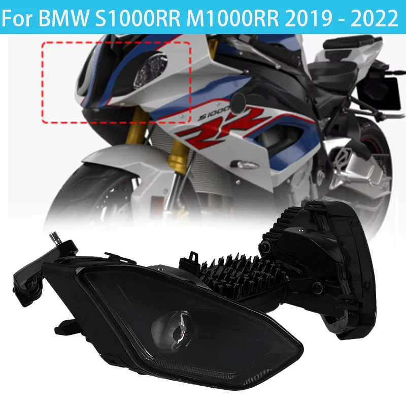 For BMW S1000RR M1000RR 2019 2020 2021 Clear Motorcycle Front Headlight Assembly S 1000 RR Headlamp Head Light Lamp Accessories