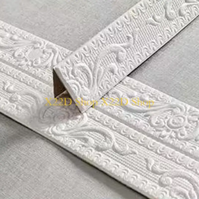 X22D Classical Styles PVC Border Tape For Interior Design With Raised Pattern And Easy Removal Feature Scratch Resistant
