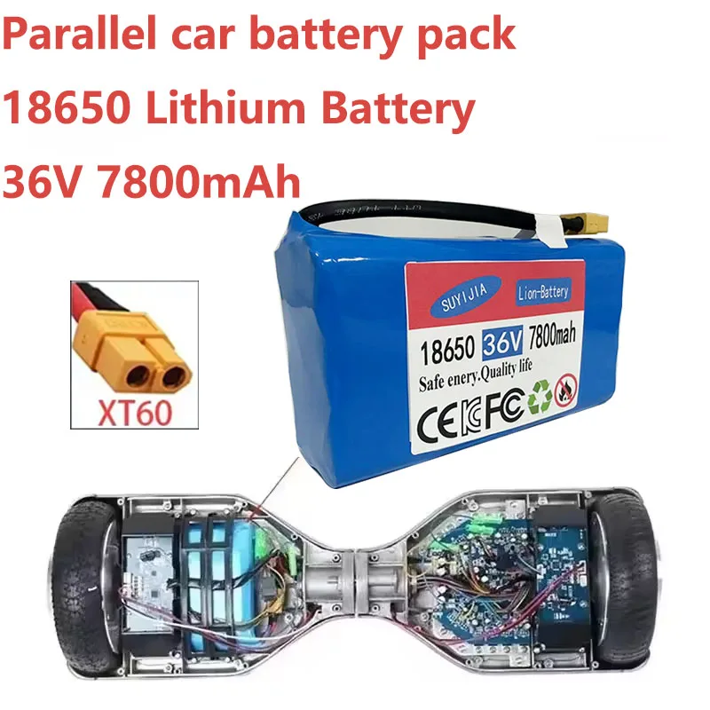 

36V 7.8AH 10S2P Rechargeable Lithium Battery, Genuine Self Balancing Electric Scooter, Air Cushion Unicycle, Excellent Battery