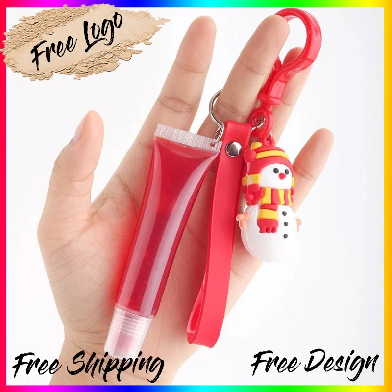 

Custom 7colors Clear Jelly Lipgloss Nourish Moisturizing Long Lasting Non Stick Cup Sexy Lip Tint for Chrismas Gift Bulk Makeup