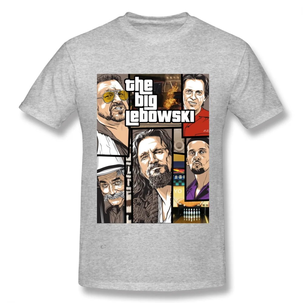 تي شيرت قطني رائع للرجال ، ملابس شارع مصمم بانك ، GTA بيغ ليباوسكي ، jbridges ، تي شيرت X eff ، قطن ، رجال #2