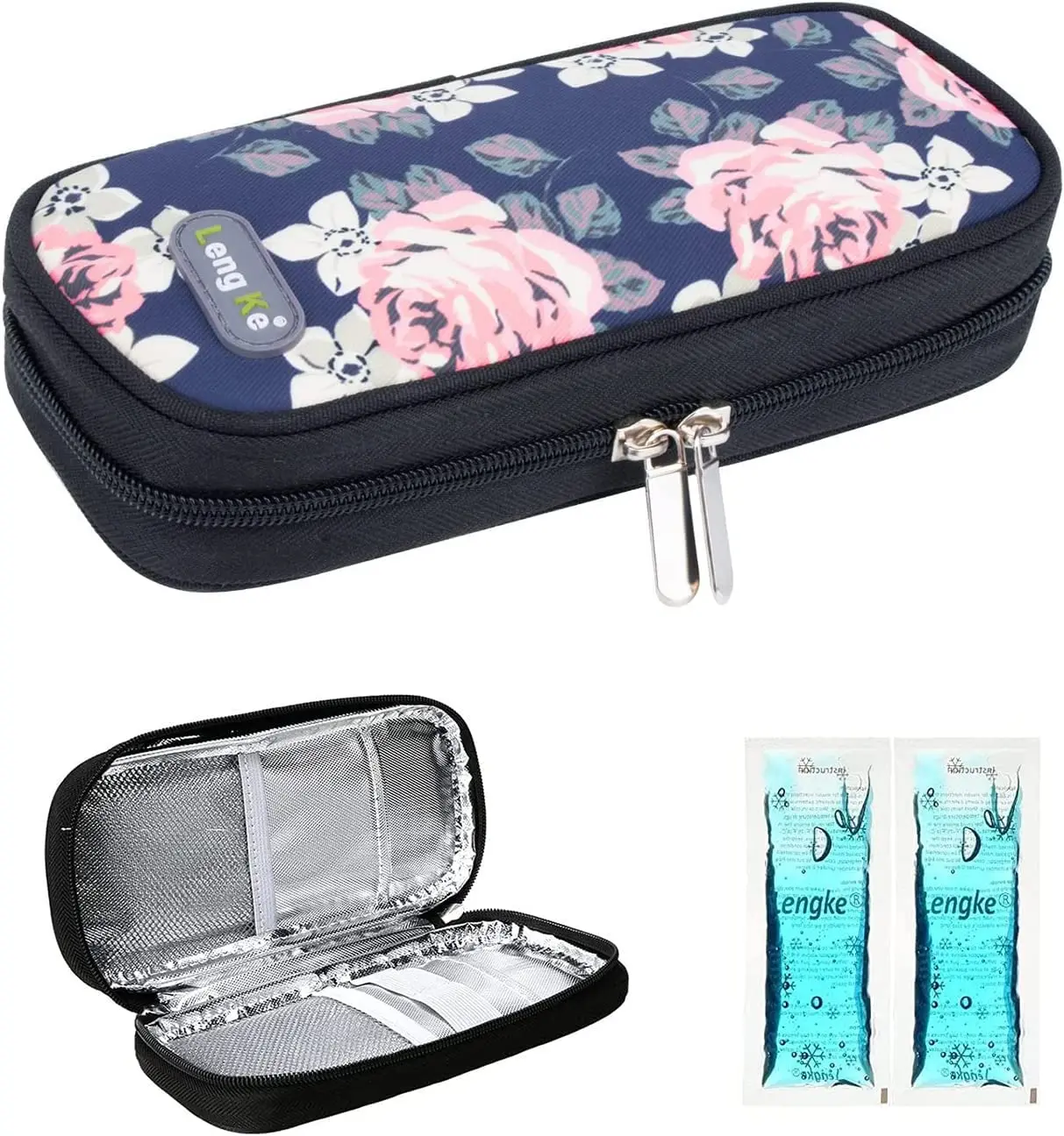 

Insulin Cooler Travel Case Diabetic Insulated Organizer Portable Cooling Bag for Insulin Pen and Medication Diabetic Supplies