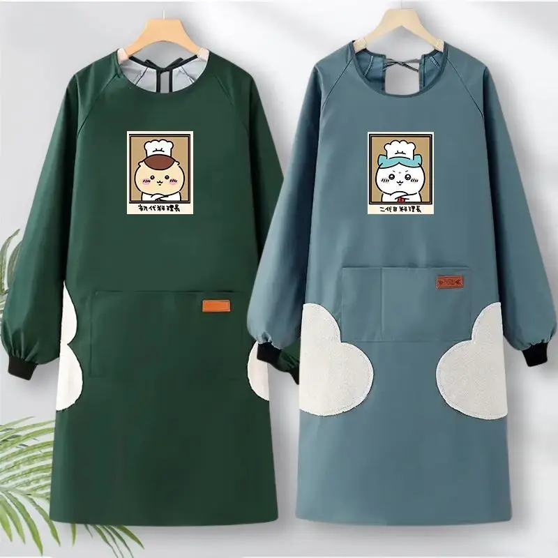 Chiikawa Usagi Kawaii Anime Cartoon Cute Apron Breathable Kitchen Waterproof Oil Proof Smock Catering Cook Personality Fashion