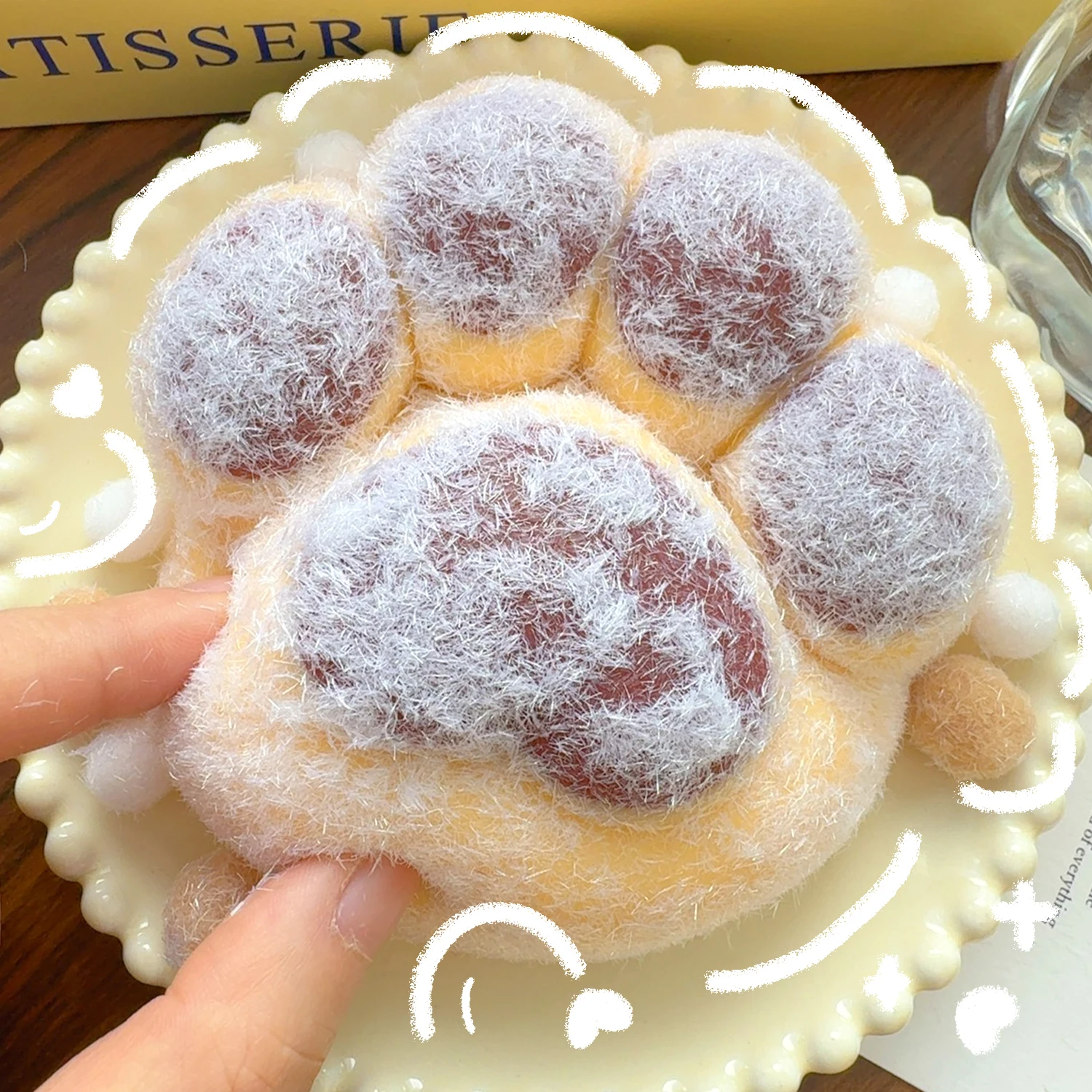 

Плюшевая игрушка для декомпрессии кошачьей лапы, детская мягкая липкая сенсорная расслабляющая креативная гигантская щепотка, большая игрушка в виде кошачьей лапы для вечеринки