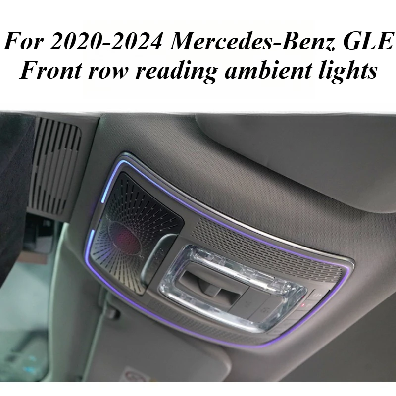 For Mercedes Benz GLE 2020-2024 LED Ambient Light Speaker Cover Ring Premium Sound System Styling Interior Car Parts Accessories