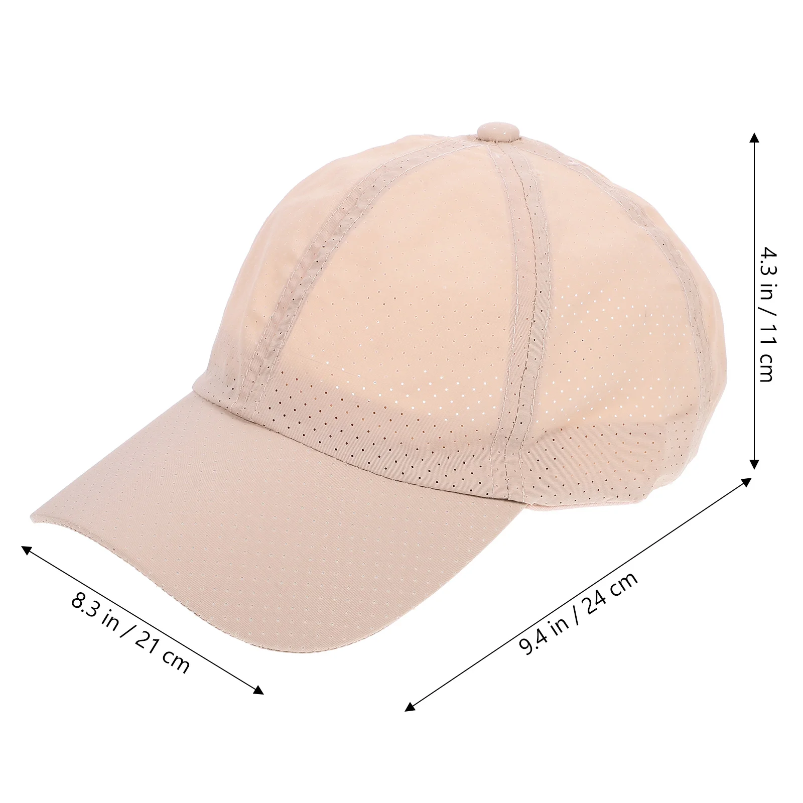 Hats for Men Breathable Baseball Cap Girls Women Peaked Casual Sunshade Beige Mens Adults Travel