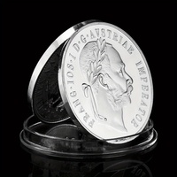 Joseph I of Austria-Hungary Collectible Silver Plated Souvenir Coin Double Heads Eagle Pattern Copy Commemorative Coin