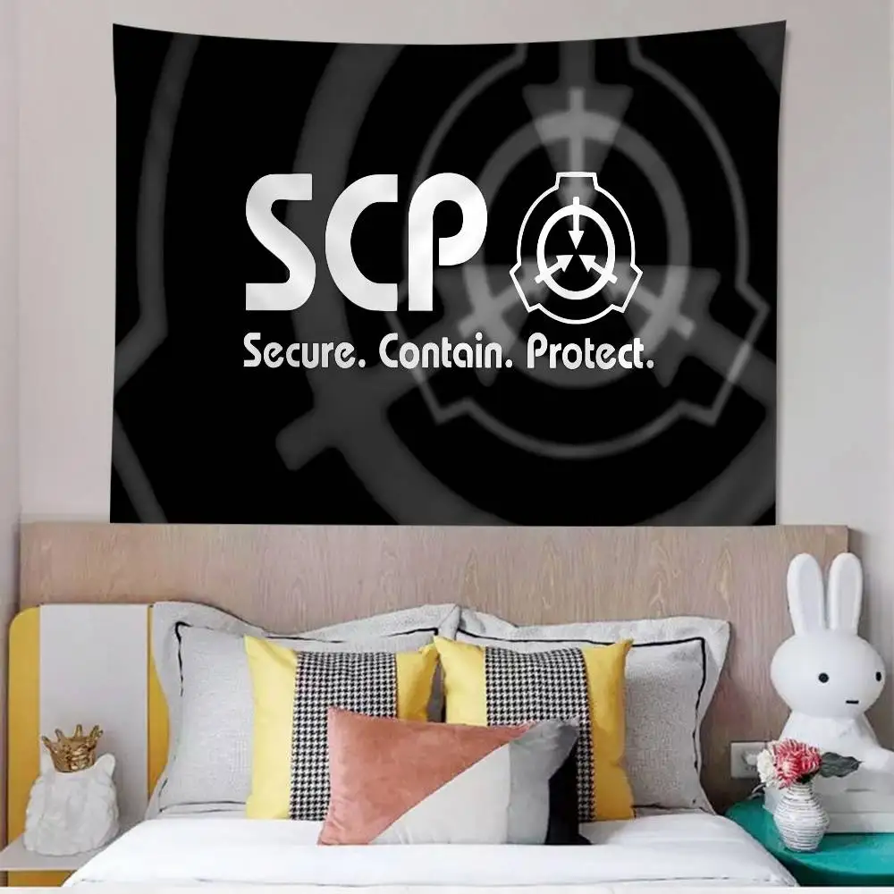 Popular Foundation Scp F-Foundation Game Hanging Bohemian Tapestry Hanging Tarot Hippie Wall Rugs Dorm Wall Hanging Home Decor