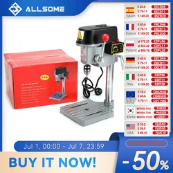 ALLSOME 220V 340W Electric Drill Stand Mini Table Top Bench Drill Stand Holder DIY Bracket Fixed Frame