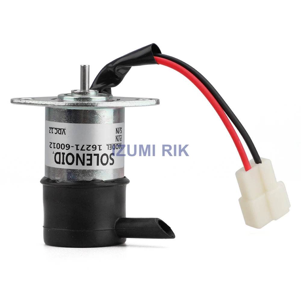 IZUMI Stop Solenoid 16271-60012 For Kubota KX41-2 KX61-2 KX91-2 Construction Machinery Engine Parts