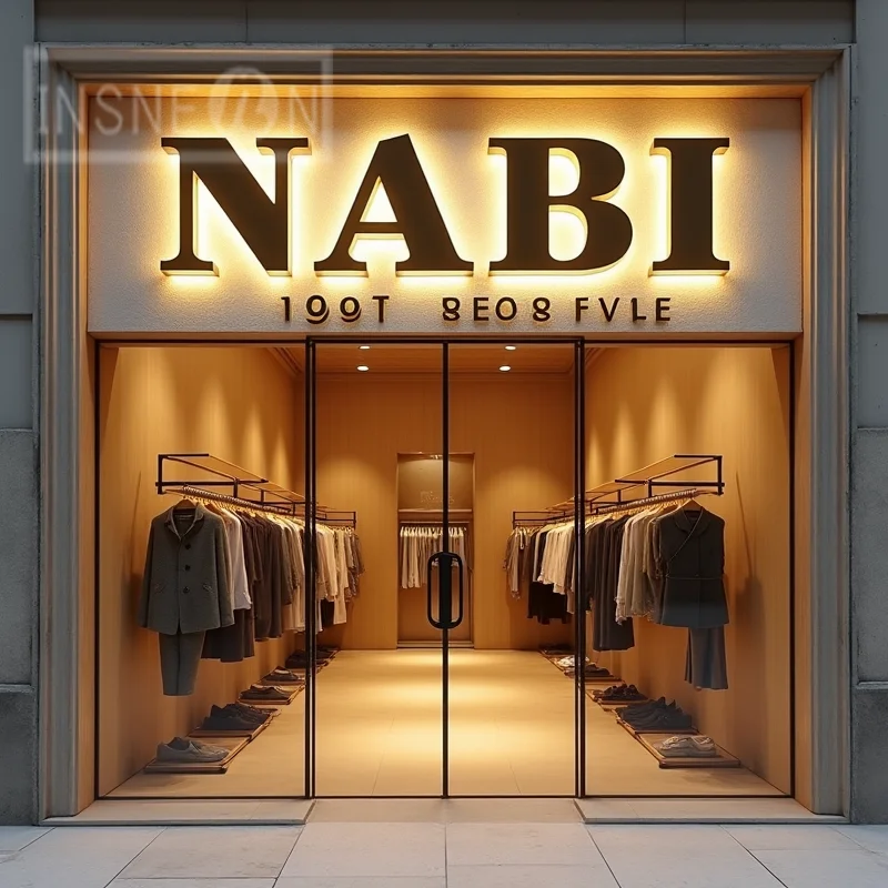 Custom Made 3D LED Backlit Business Sign Metal Letters For Storefront Waterproof Illuminated Light Up Advertising Signage