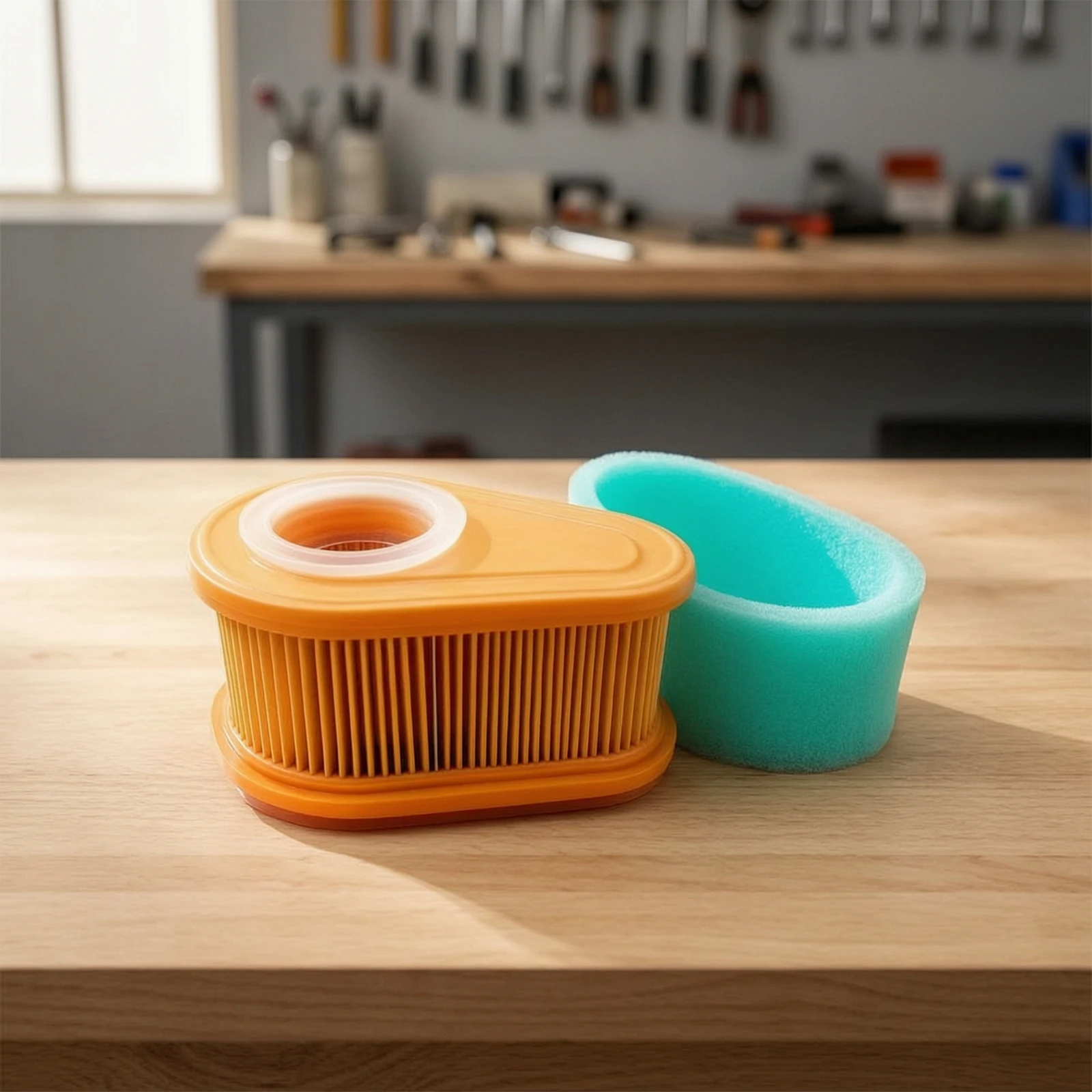 Air Filter with Foam Sleeve Efficient Foam Air Cleaner Filter Long-Lasting High-Density for Lawn Mower Maintenance