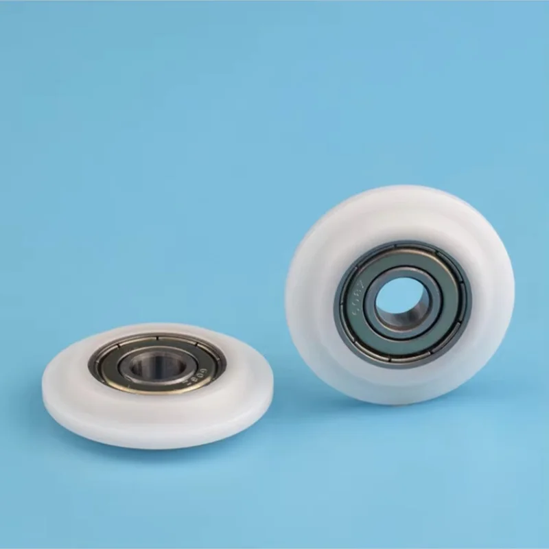 8Pcs 8x35x8mm Outer shoulder cam guide wheel wrapped with plastic wheel door and window pulley