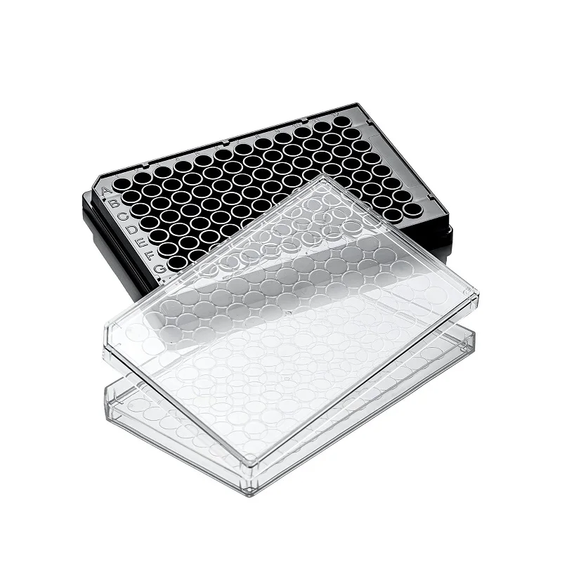 

LABSELECT 96-Well Cell Culture Plate, Black Plate and Black Bottom, 11516