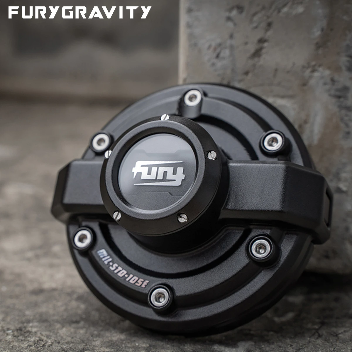 FURYGRAVITY CNC Aluminum See-Through Antenna Mount Cover for Jeep Wrangler JK/JL/JT Rubicon/Sahara/Gladiator