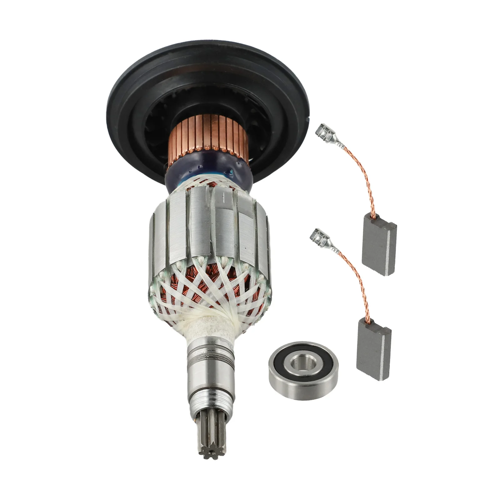 

Carbon Brush Rotor Anchor 220-240V 50Hz Fine Workmanship Gray Length 208mm Long Service Life Metal With Bearing