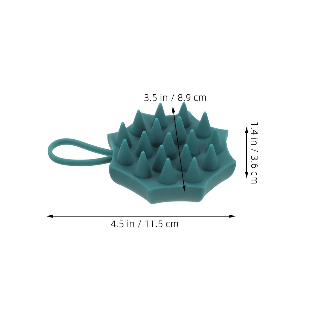 2Pcs Scalp Scrubber for Dandruff Removal Shampoo Brush with Ergonomic Design Improves Blood Circulation Gentle on All Hair Types