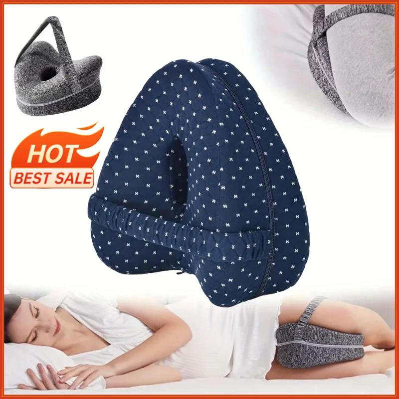Memory Foam Leg Knee Foam Support Pillow Side Sleeper Sciatica Orthopedic Sciatica Back Hip Relief Pillow For Bed Sofa