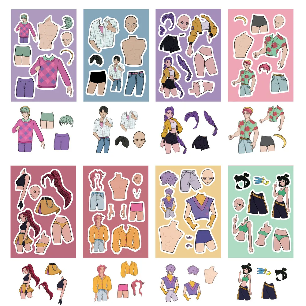 8 Witch Hunter Group Stickers - Decorative for Craft Albums, DIY Decor & Stationery BulingBulingStickers Store