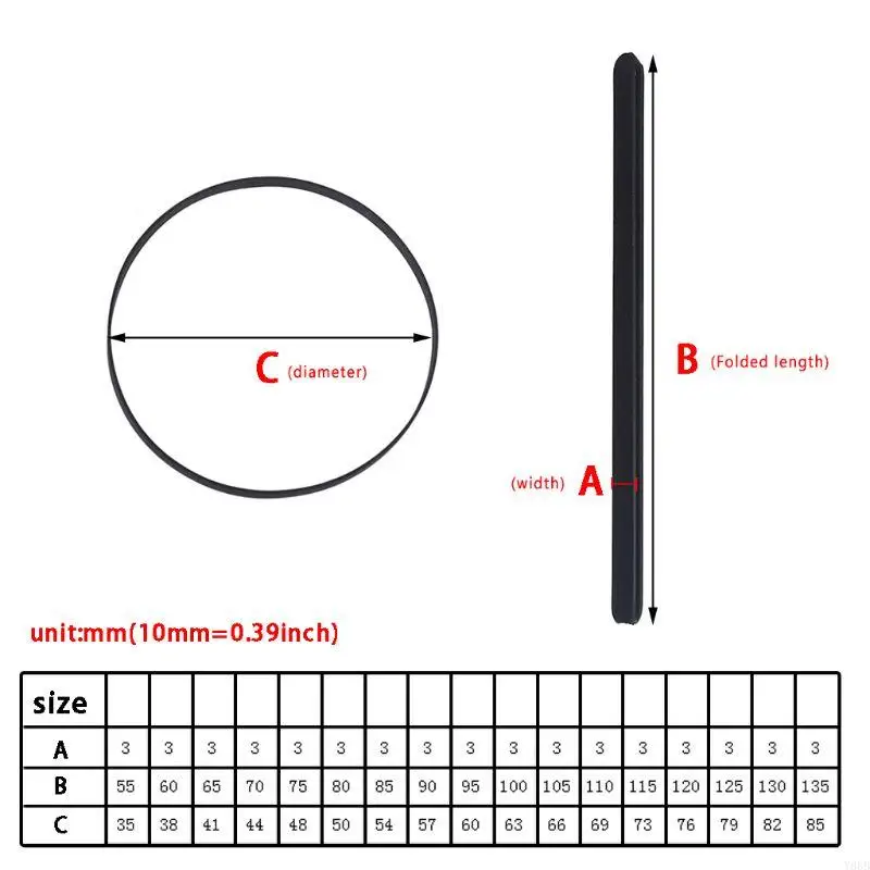 Y88b 3 мм шириной плоской приводной ремень Поворотный столик резиновый ремень Замена резинового ремня подходит для виниловых