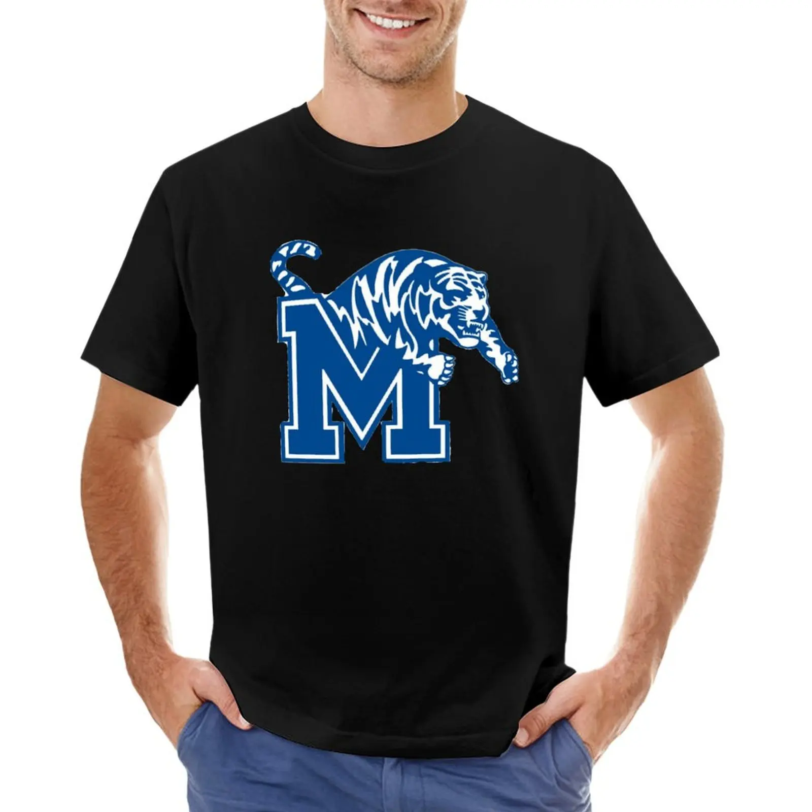 Memphis Tigers T-Shirt oversized t shirt anime figures shirts graphic tees street wear workout shirts for men