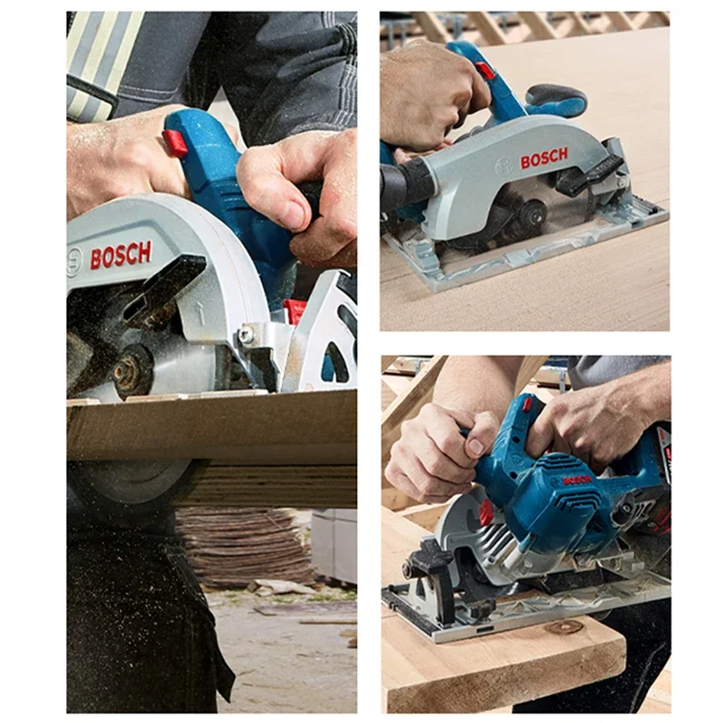 Bosch Brushless GKS185-LI Electric Circular Saw Cutting Machine Woodworking Lithium Battery 18V Cordless Power Tools 165mm