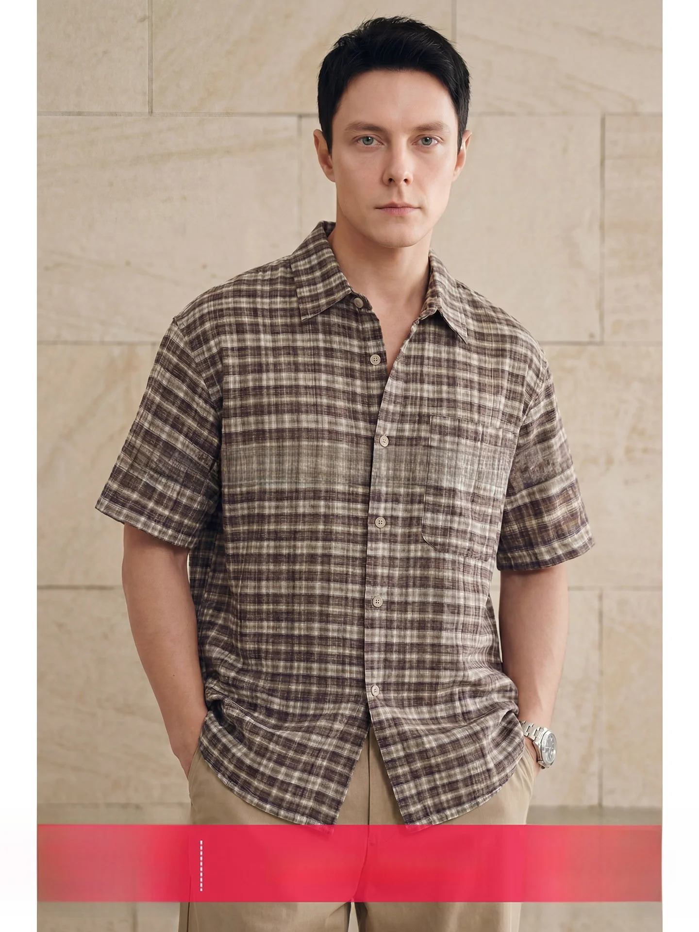 

Men's Casual Silk Short Sleeve Shirt Breathable Summer Fashion Urban Style Standard Fit Shirt T-Shirt Lightweight Easy Care