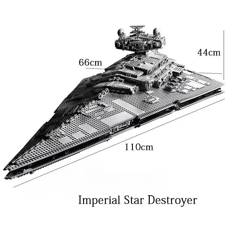 UCS Imperial Star Destroyer™ Compatible 75252 Building Blocks Bricks Toy Super Great Ultimate Weapon Spacecraft Christmas Gifts