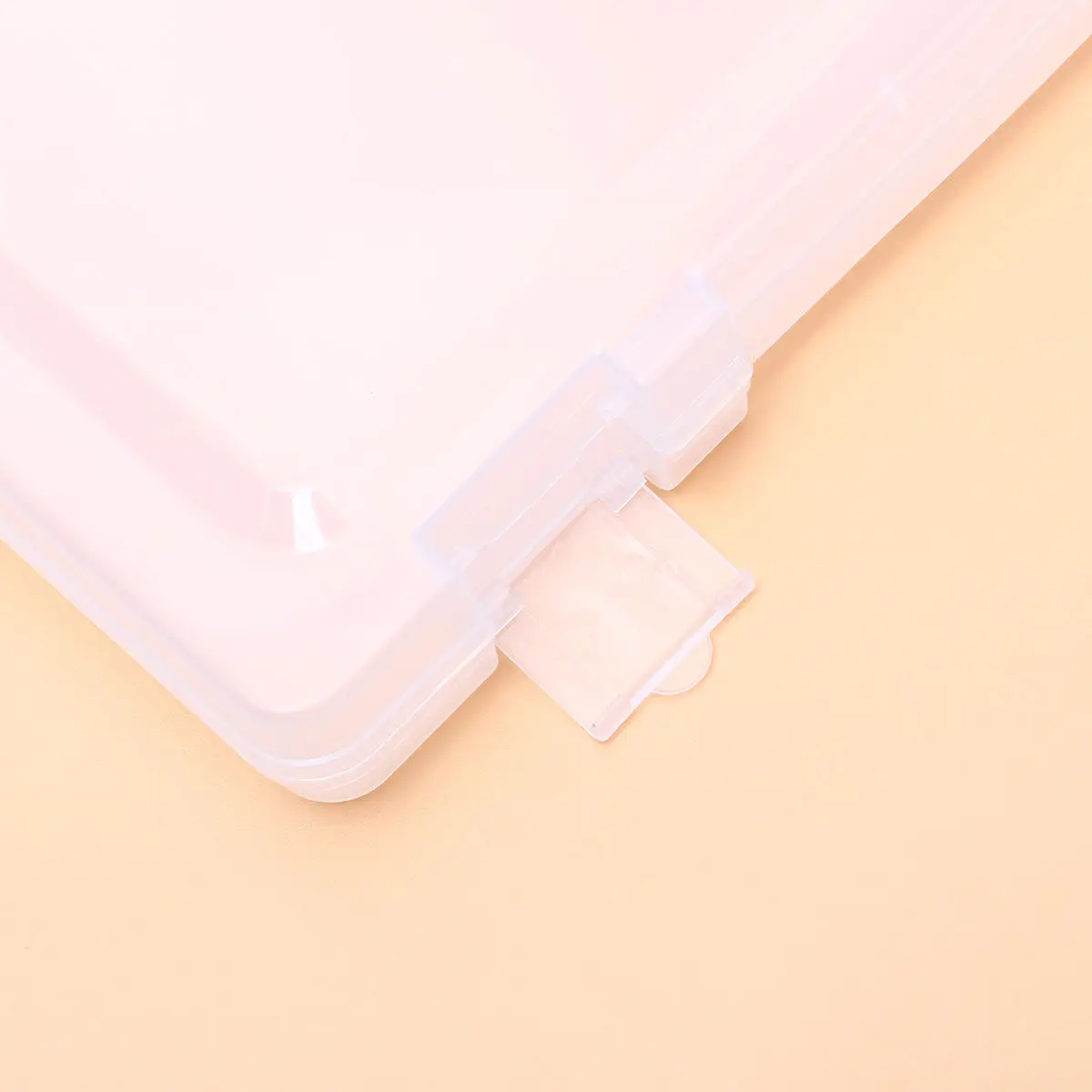 

Transparent Document Storage Box Clear Plastic Paper Filling File Case Portable Stackable Document Holder Visual Lid Lightweight